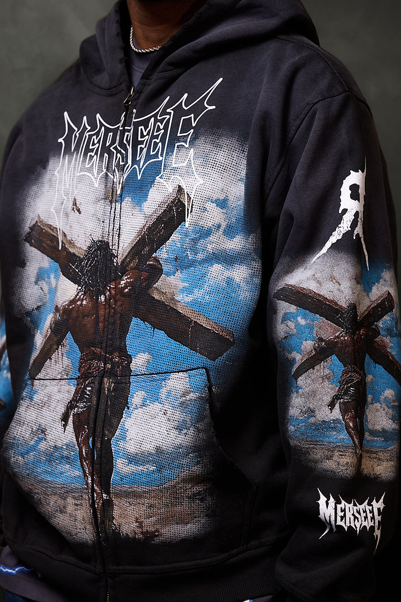 CARRY YOUR CROSS VINTAGE HOODIE