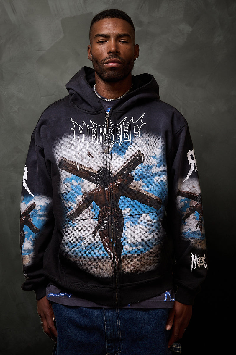 CARRY YOUR CROSS VINTAGE HOODIE